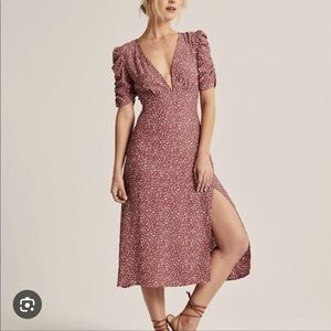 A&F Midi Polka Dot Dress